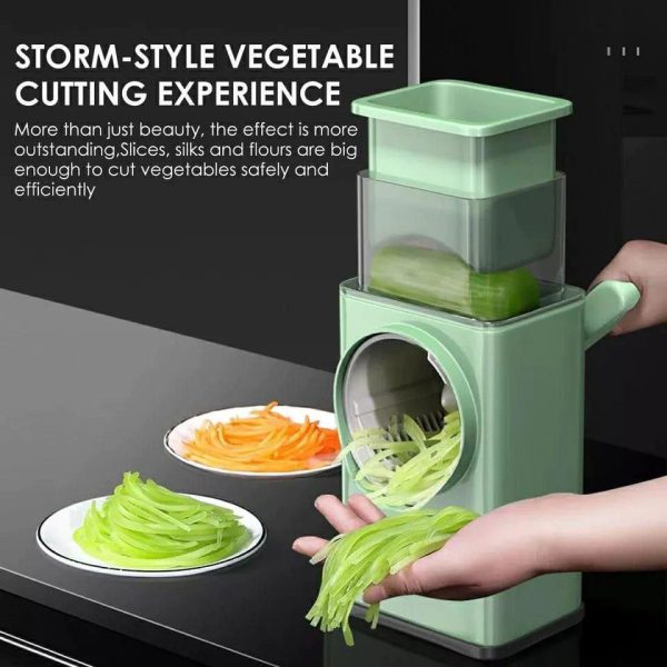 Versatile Vegetable Cutter & Rotary Cheese Grater: Effortless Kitchen Innovation