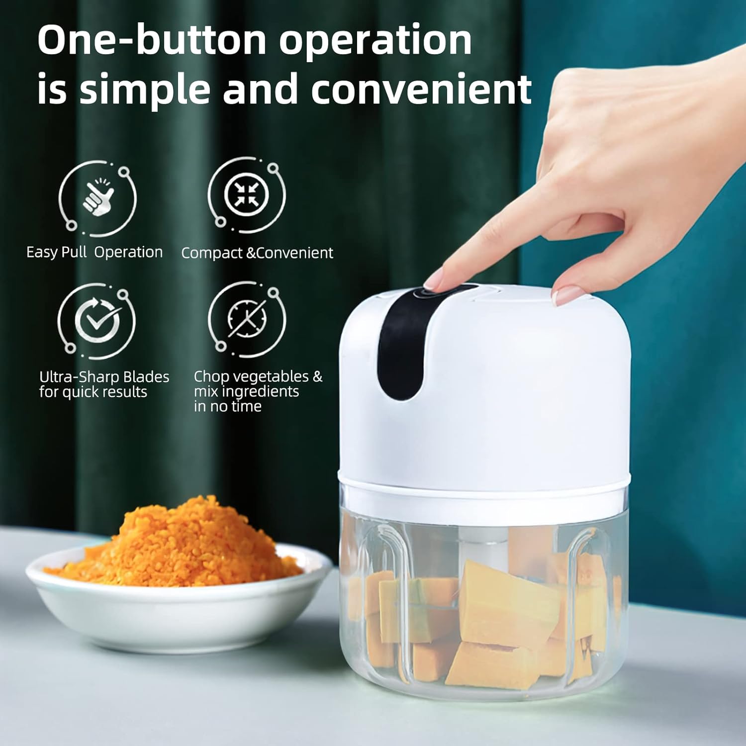 Multifunctional Portable Electric Mini Chopper - Swift and Safe Kitchen Prep